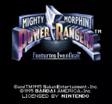 Image n° 7 - screenshots  : Mighty Morphin Power Rangers - The Movie